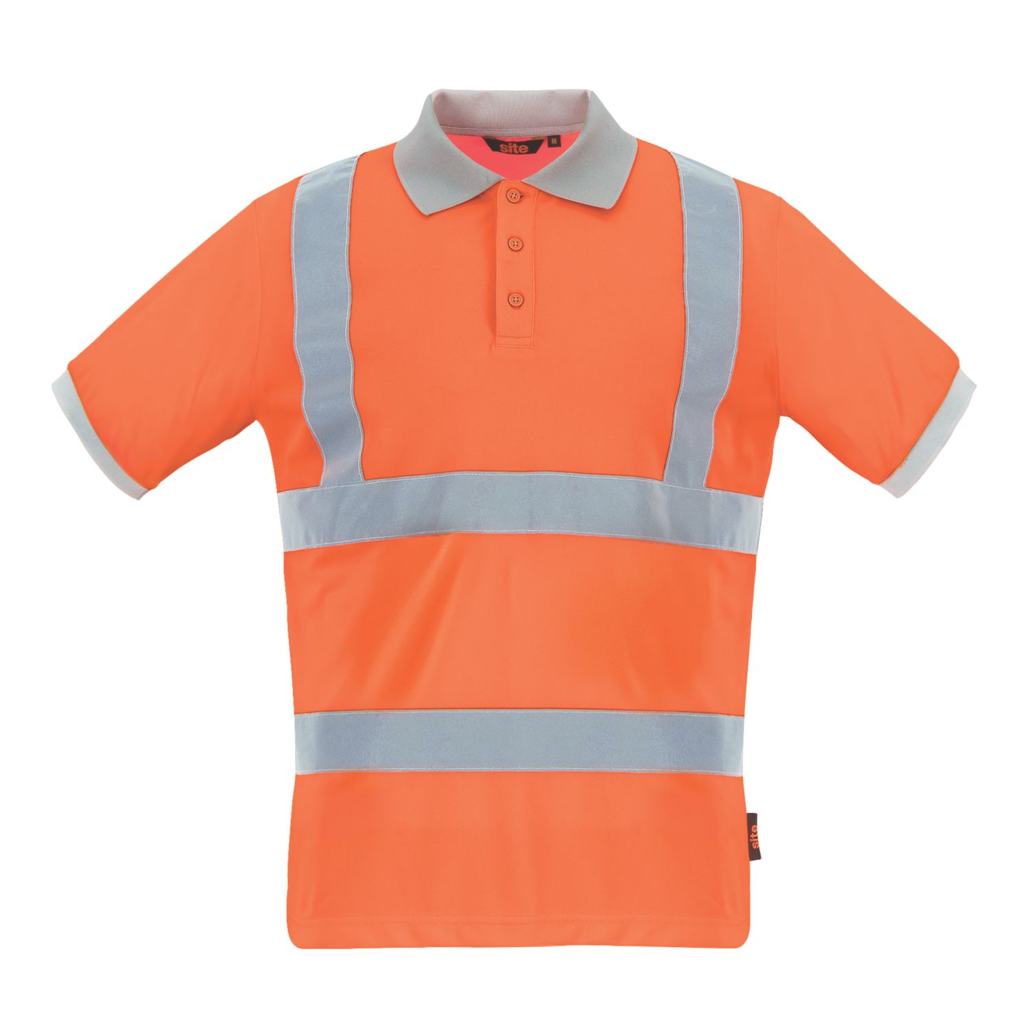 Site Farne Hi-Vis Polo Shirt Orange Medium 43" Chest (988HA)