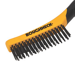 Roughneck Soft-Grip Shoe Handle Wire Brush