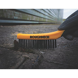 Roughneck Soft-Grip Shoe Handle Wire Brush