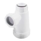Flomasta  Round Bottle Trap White 32mm