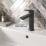 Bristan Frammento Black 170mm Standard Lever Mono Basin Mixer Tap  With Clicker Waste