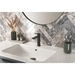 Bristan Frammento Black 170mm Standard Lever Mono Basin Mixer Tap  With Clicker Waste