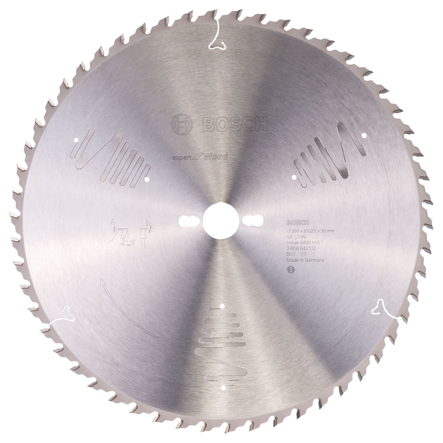 Bosch Expert Wood Circular Saw Blade 350mm x 30mm 54T (988KP)