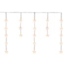 780mm x 1000mm Indoor & Outdoor LED Very Warm White Star Curtain Christmas Lights