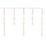 780mm x 1000mm Indoor & Outdoor LED Very Warm White Star Curtain Christmas Lights