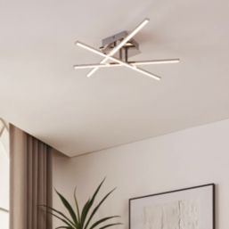 Eglo Lasana 1 LED Ceiling Light Chrome 5W 1500lm