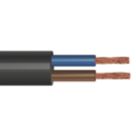 Time 3182Y Black 2-Core 1.5mm² Flexible Cable 50m Drum