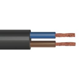 Time 3182Y Black 2-Core 1.5mm² Flexible Cable 50m Drum