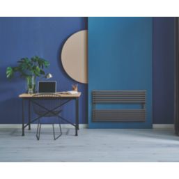 Towelrads 600mm x 1000mm 2293BTU Anthracite Flat Designer Towel Radiator