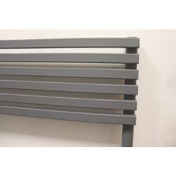 Towelrads 600mm x 1000mm 2293BTU Anthracite Flat Designer Towel Radiator