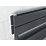 Ximax P2 Duplex Designer Towel Radiator 1420mm x 600mm Anthracite 3659BTU