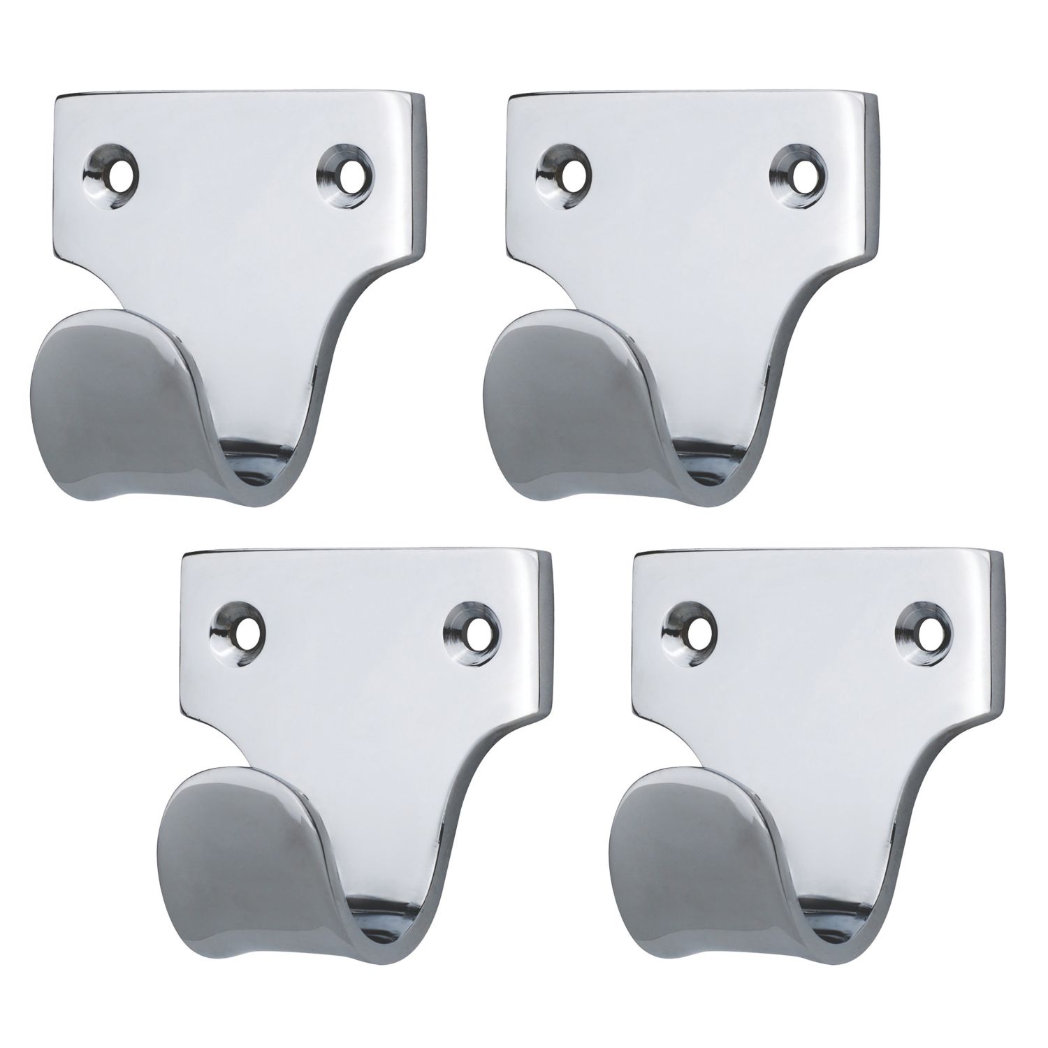 Smith & Locke Sash Window Handles Polished Chrome 50mm x 50mm 4 Pack (988YX)