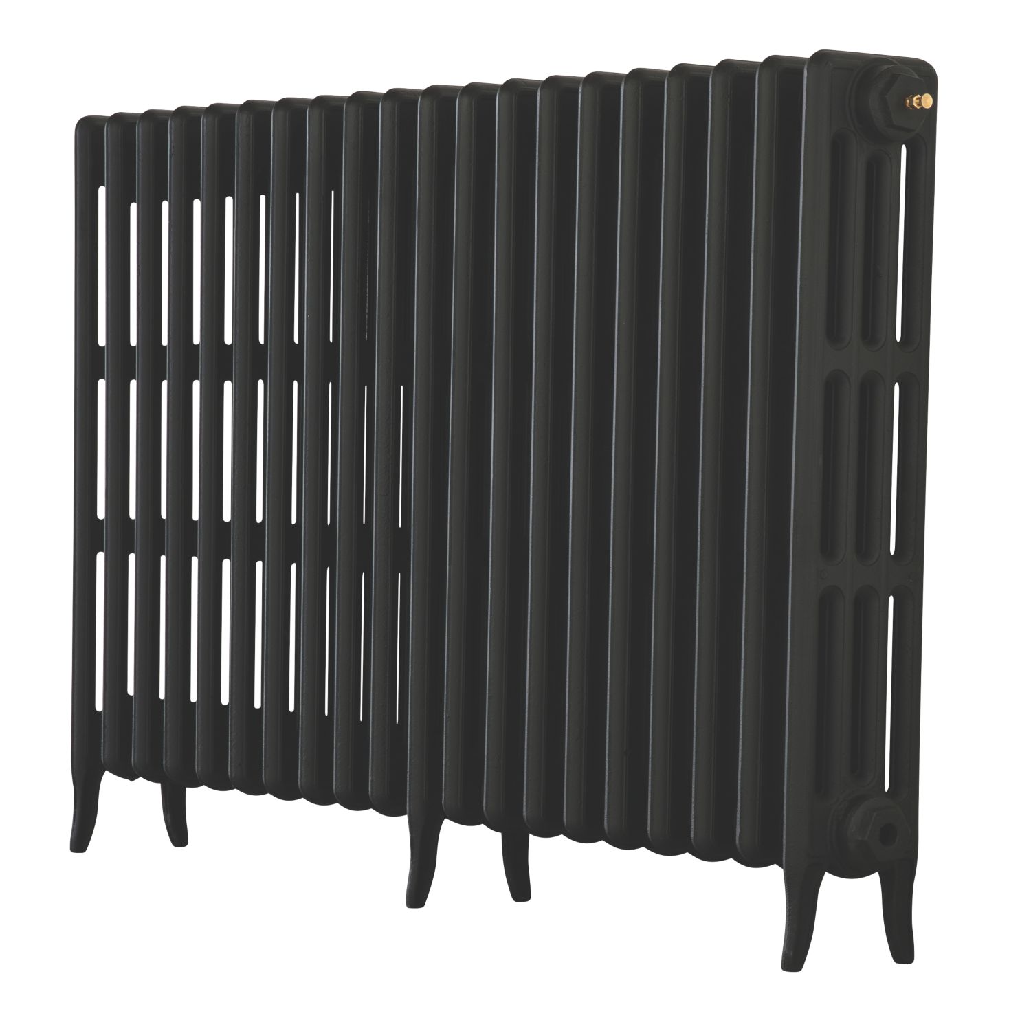 Arroll 760mm x 1114mm 5582BTU Black Cast Iron 4 Column Radiator (9898F)