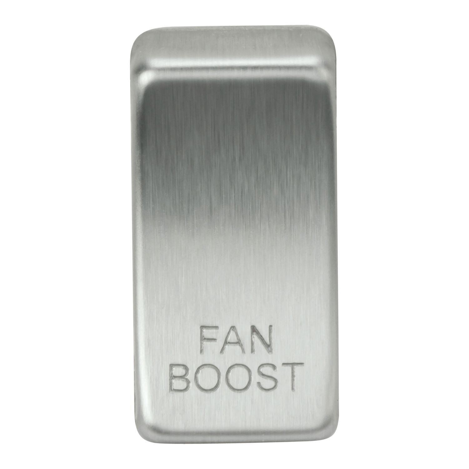 Knightsbridge 'FAN BOOST' Switch Cover Brushed Chrome (989CR)