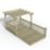 Forest Ultima 16' x 8' (Nominal) Flat Pergola & Decking Kit with 4 x Balustrades (2 Posts) & Canopy