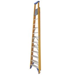 Werner Fibreglass 3.41m 12 Step Platform Step Ladder