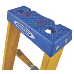 Werner Fibreglass 3.41m 12 Step Platform Step Ladder