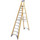 Werner Fibreglass 3.41m 12 Step Platform Step Ladder