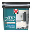V33 Renovation Wall Tile & Panelling Paint Satin Powder Pink 750ml