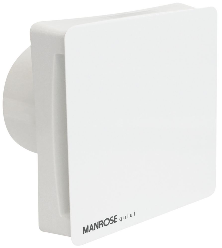 Manrose CQF100T 100mm (4") Axial Bathroom Extractor Fan with Timer White 240V - 3