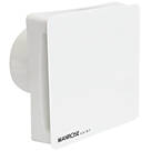Manrose CQF100T 100mm (4") Axial Bathroom Extractor Fan with Timer White 240V