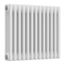 Reina 500mm x 605mm 2241BTU White Horizontal 3 Column Radiator