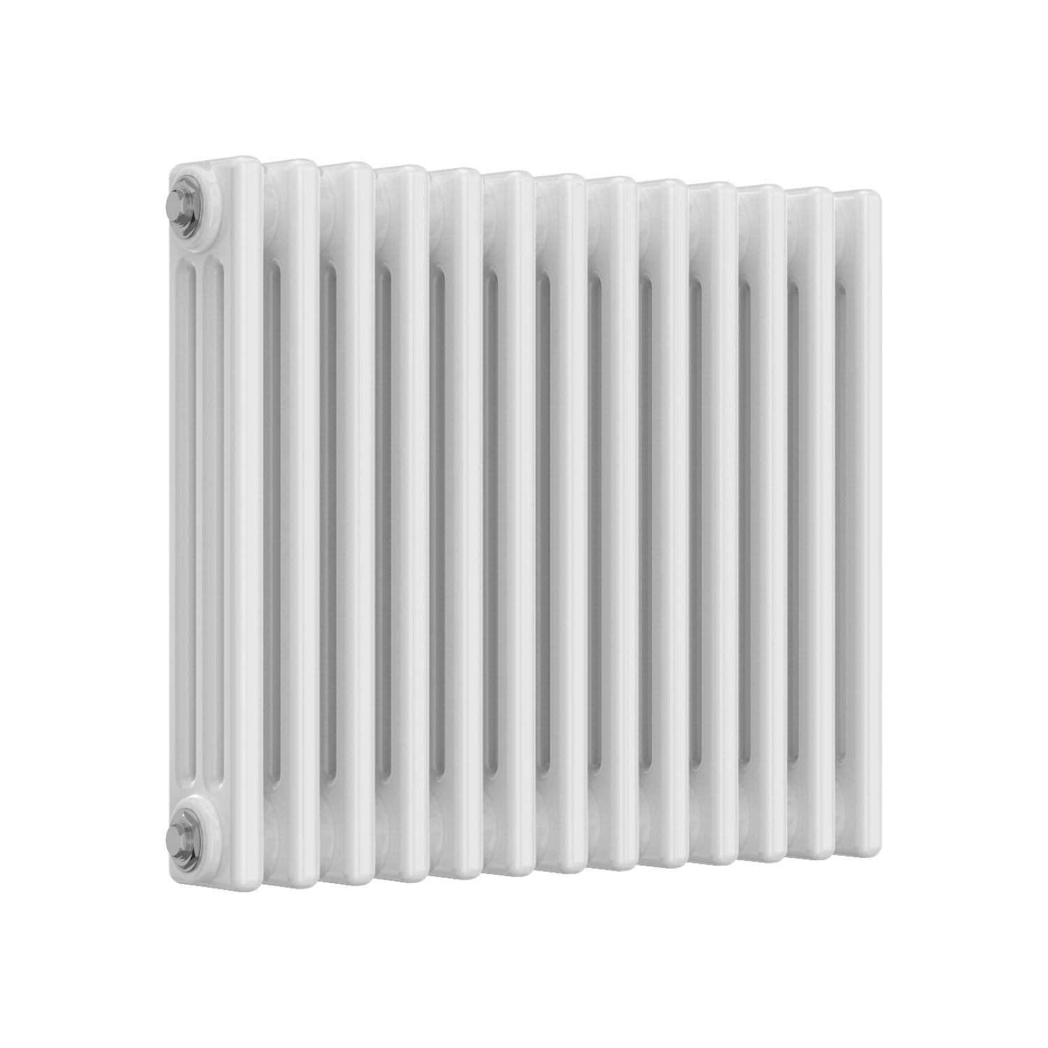 Reina 500mm x 605mm 2241BTU White Horizontal 3 Column Radiator (989LH)