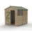 Forest Beckwood 6' x 7' 6" (Nominal) Apex Shiplap Timber Shed with Base
