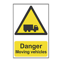 'Danger Moving Vehicles' Sign 420 x 297mm