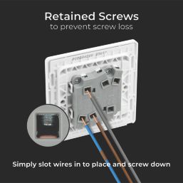 British General Evolve 20A 16AX 2-Gang 2-Way Wide Rocker Light Switch  Brushed Steel with White Inserts