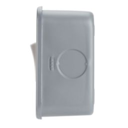 Contactum  20A 1-Gang DP Metal Clad Control Switch & Flex Outlet with Neon with White Inserts