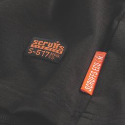 Scruffs Trade Tech Moisture Wicking Work Polo Black 3X Large 46" Chest