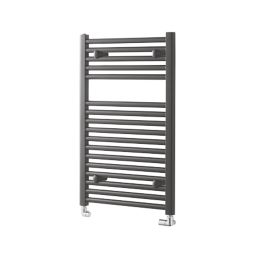 Towelrads 800mm x 500mm 1307BTU Anthracite Flat  Towel Radiator