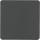 Knightsbridge  1-Gang Blanking Plate Anthracite