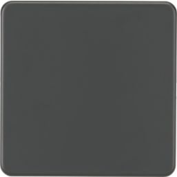 Knightsbridge  1-Gang Blanking Plate Anthracite
