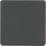 Knightsbridge  1-Gang Blanking Plate Anthracite