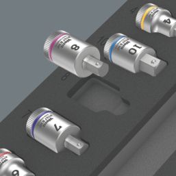 Wera 9723 Zyklop B Foam Insert 3/8" Drive Bit Socket Set 22 Pcs