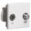 Knightsbridge Diplex Modular Coaxial TV / FM & Satellite Socket White