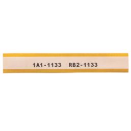 Brady 110928 Self-laminating Vinyl Wire and Cable Labels 25.40mm x 4.30m