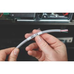 Brady 110928 Self-laminating Vinyl Wire and Cable Labels 25.40mm x 4.30m
