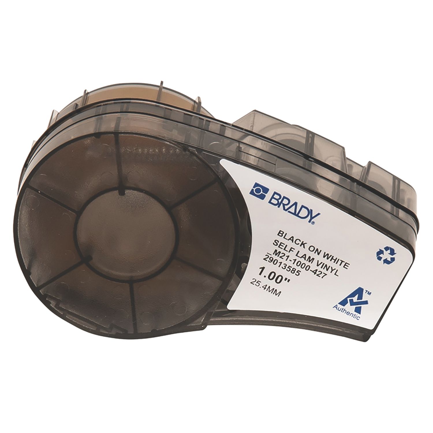 Brady 110928 Self-laminating Vinyl Wire and Cable Labels 25.40mm x 4.30m (989YY)