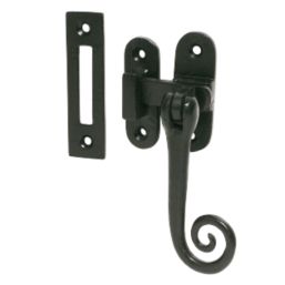 Left or Right-Handed Monkeytail Casement Fastener Antique Black