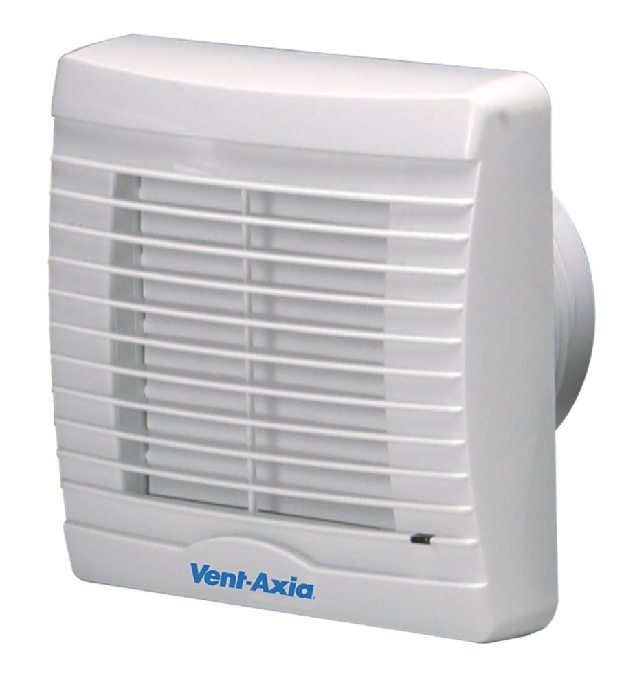 Vent-Axia 251410 100mm (4") Axial Bathroom Extractor Fan with Timer White 240V