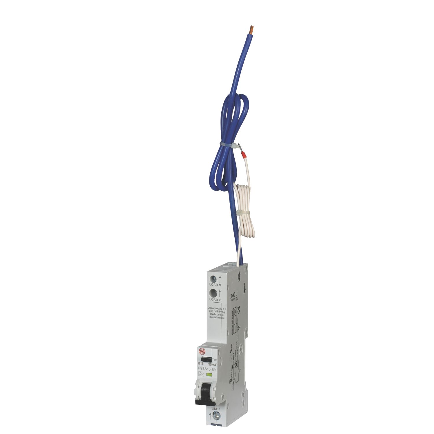 Wylex 16A 30mA Type A SP B Curve RCBO (9908P)