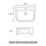 Florida Semi-Recessed Basin 1 Tap Hole 520mm