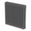 Flomasta 600mm x 605mm 2580BTU Anthracite Horizontal 3 Column Radiator