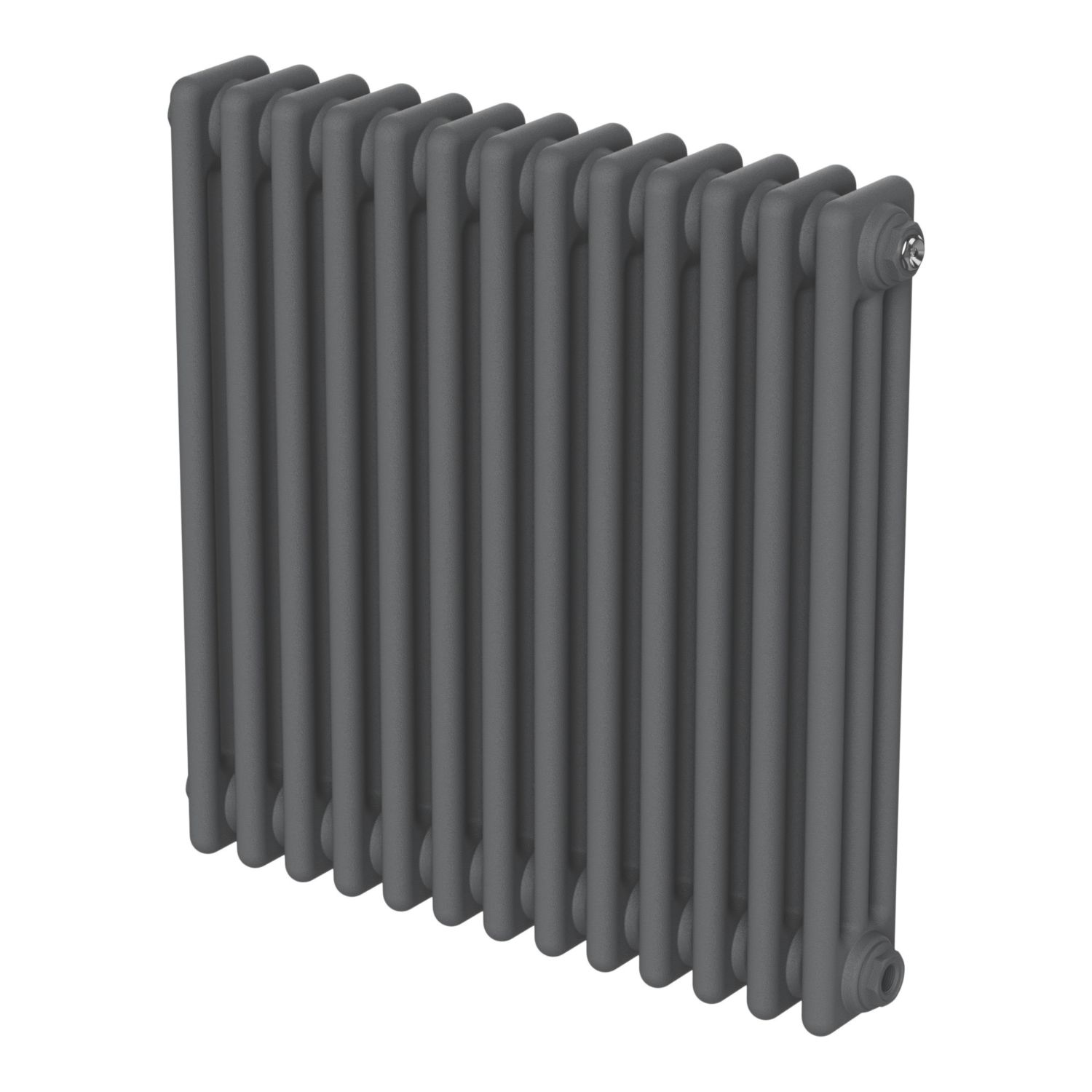 Flomasta Signature 600mm x 605mm 2580BTU Anthracite Horizontal 3 Column Radiator (990AH)