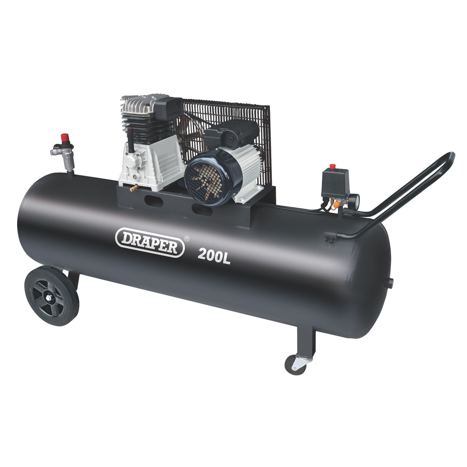 Draper 55315 200Ltr Brushless Electric Belt-Driven Air Compressor 230V (990CM)