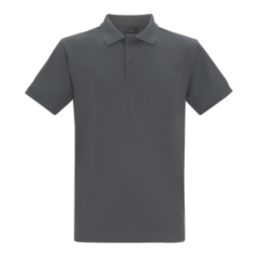 Regatta Pro Wicking Pique Polo Shirt Solid Grey X Large 47" Chest
