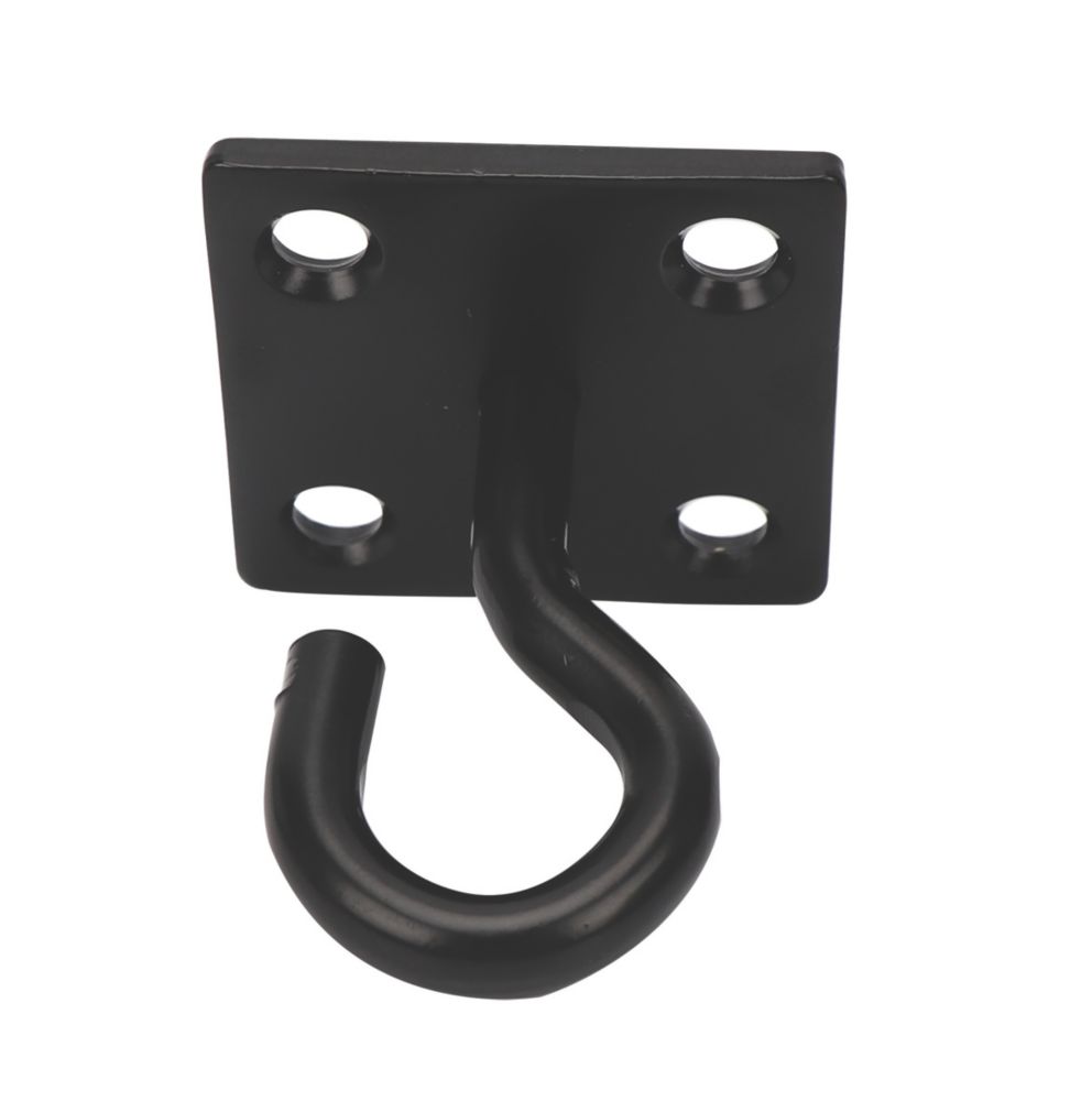 Essentials Steel Hook on Plates 50mm x 50mm Pack Screwfix